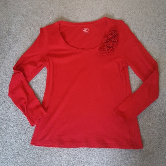 LOFT Petite LS t-shirt - Picture 1 of 3